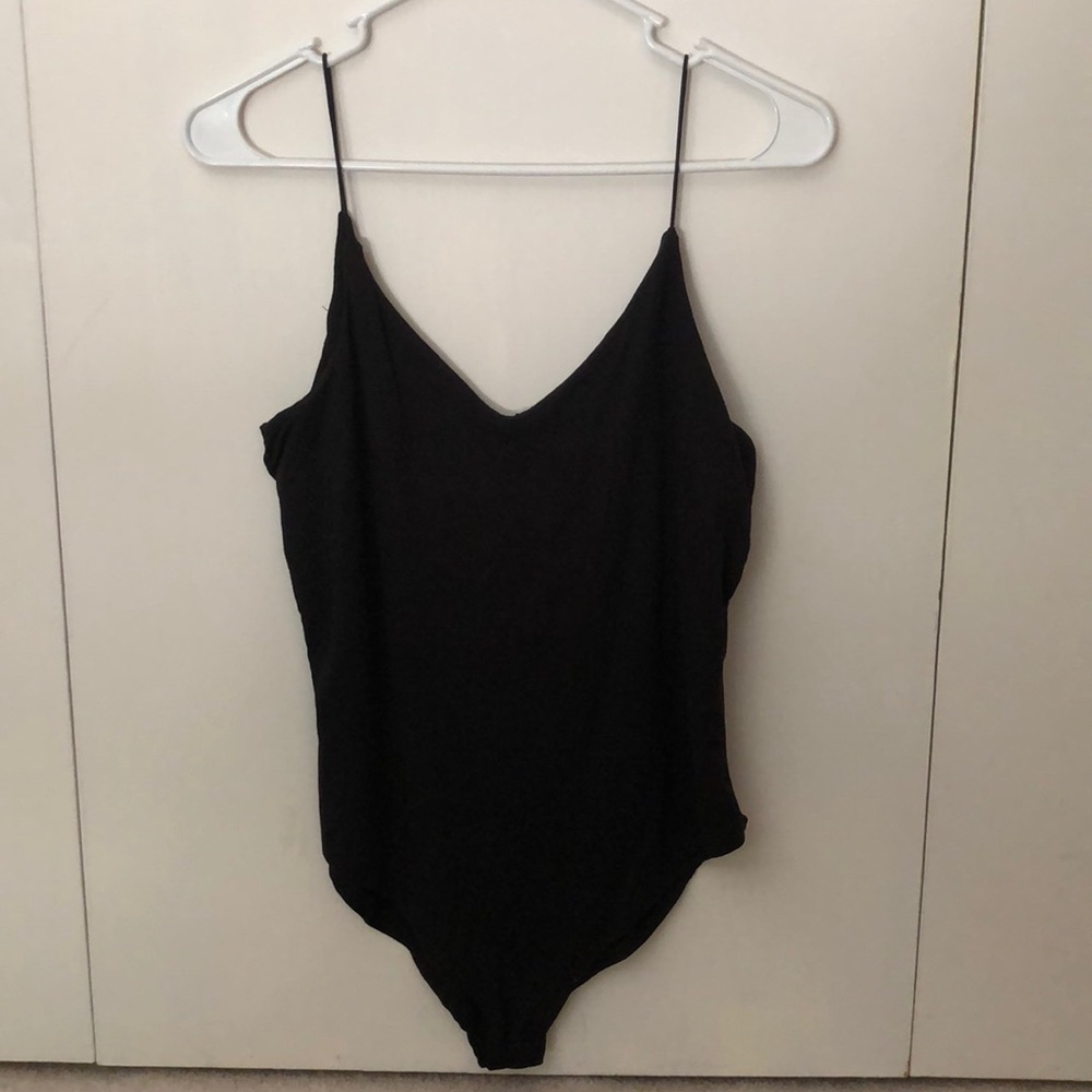Black tank top body suit